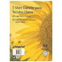 S T-SHIRT Transfer Inkjet A4 Tecidos Claros (4234