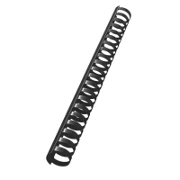 Leitz Plastic Comb Spines, 50 Pcs. Preto