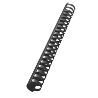 Leitz Plastic Comb Spines, 50 Pcs. Preto
