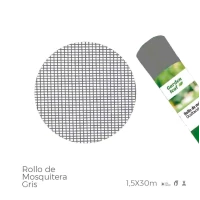 ROLLO DE MOSQUITERA DE COLOR GRIS 1,50x30m